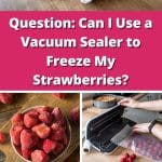 Question: Can I Use a Vacuum Sealer to Freeze My Strawberries? pinterest image.
