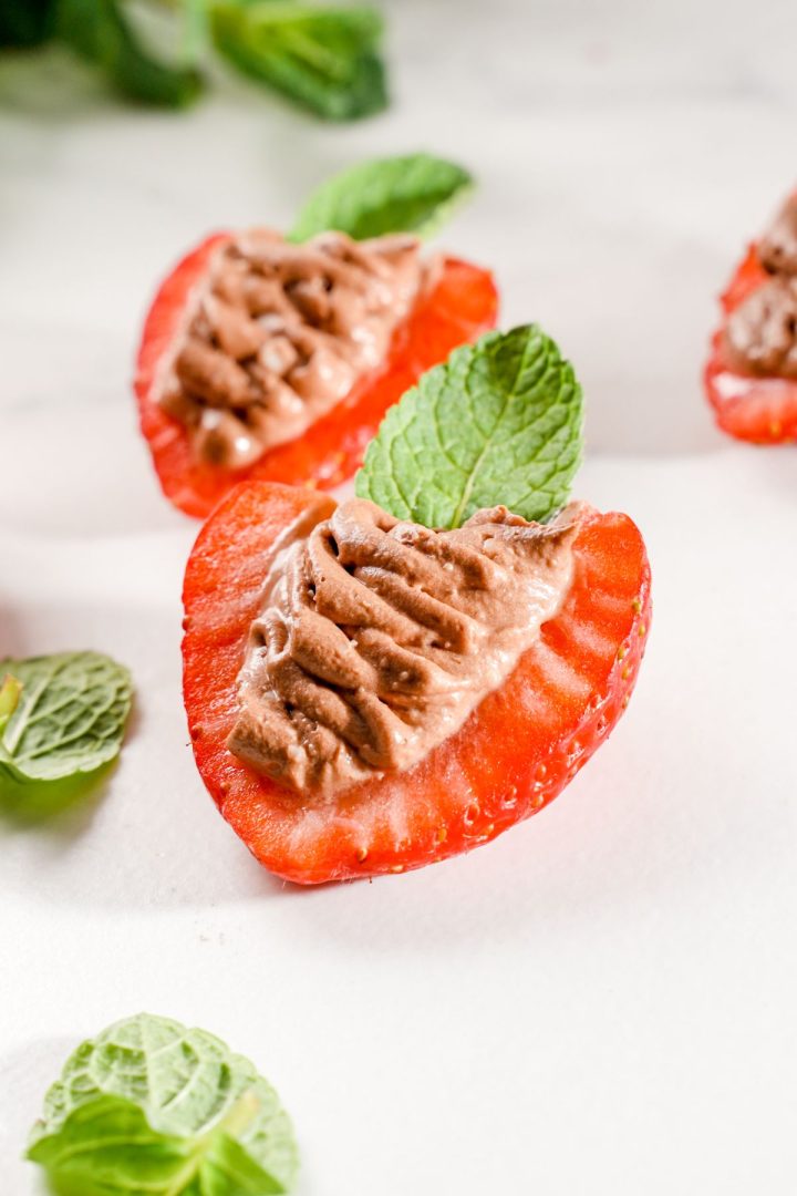 Deviled Strawberries With Chocolate and Cream Cheese Strawberry Plants