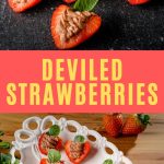 Deviled Strawberries pinterest image.