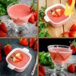 Homemade Strawberry Pudding pinterest image.