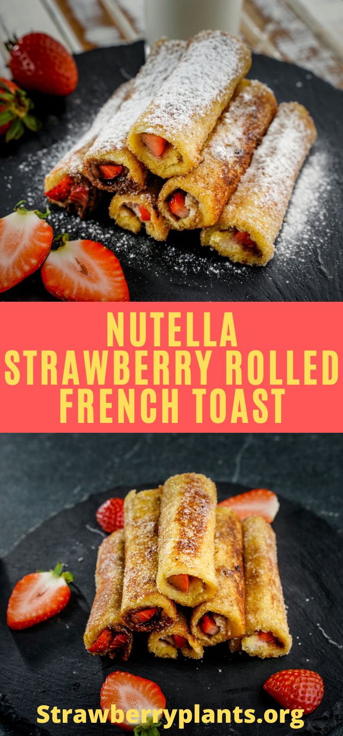 Nutella Strawberry Rolled French Toast Strawberry Plants
