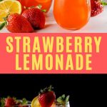 Strawberry lemonade pinterest image.