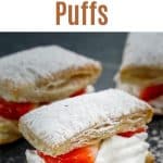  Strawberry Shortcake Puffs pinterest image.